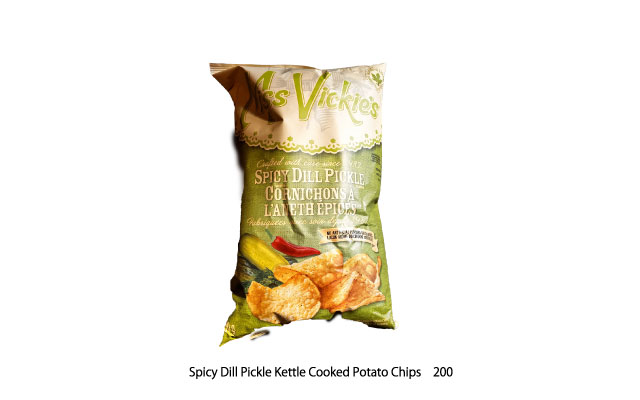 Spicy Dill Pickle Kettle Cooked Potato Chips　200g