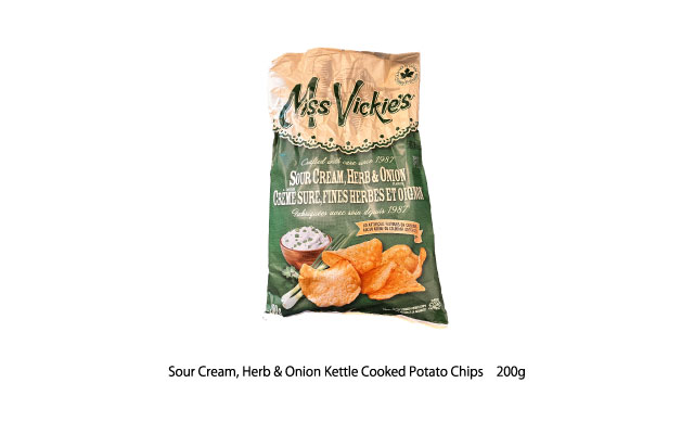 Sour Cream, Herb & Onion Kettle Cooked Potato Chips　200g